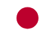 日本国旗，白色底红色圆，代表日本国家队